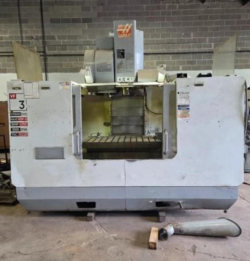 Used 2005 Haas VF-3YT/40 Coolant Thru the Spindle, Remote Jog Handle, 24 atc Side Mount Tool Changer, 4th Axis Pre-Wired 2-Speed Gear Box