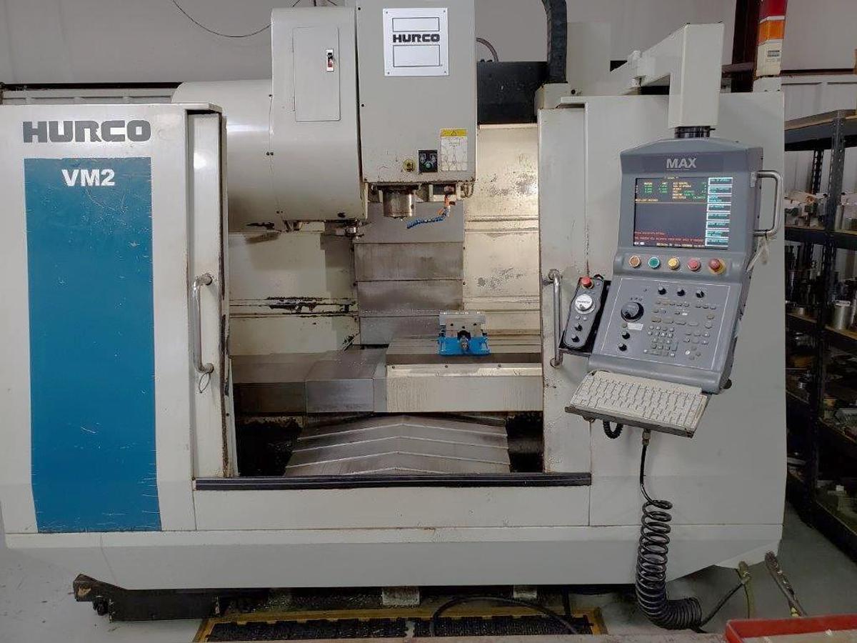 Used 2003 Hurco VM2 with 16 Pos. Side Mounted ATC, Remote Jog Handle, Rigid Tap, Floppy Drive, Ulti-Pockets, Extended Memory