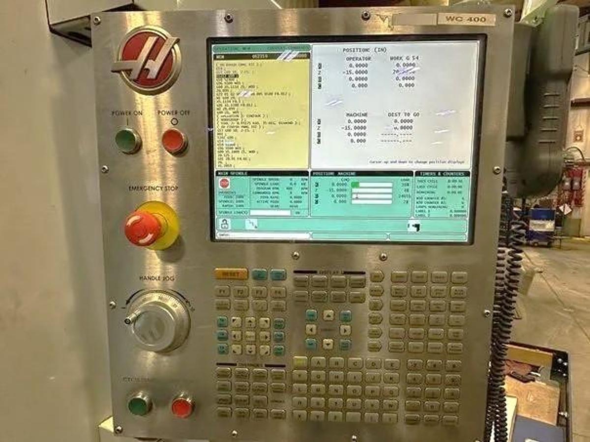 Used 2014 Haas ST-45M with Milling Capability, 18" Hyd. Chuck, 6.5" Bar Capacity, Chip Conveyor, Tailstock,