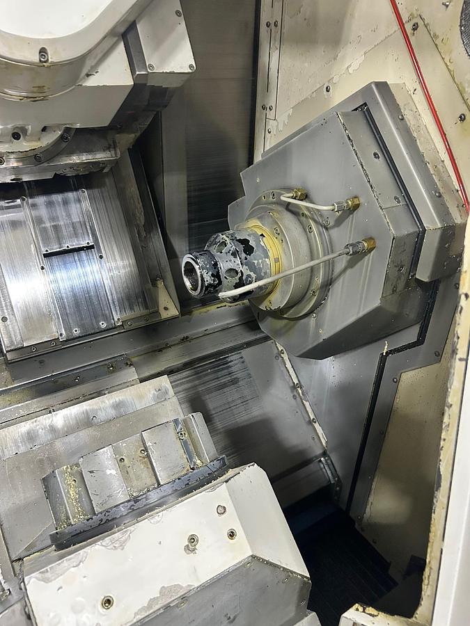 Used 2007 Mazak Integrex 100-IIIST, Parts Catcher, Chip Conveyor, Fire Suppression System