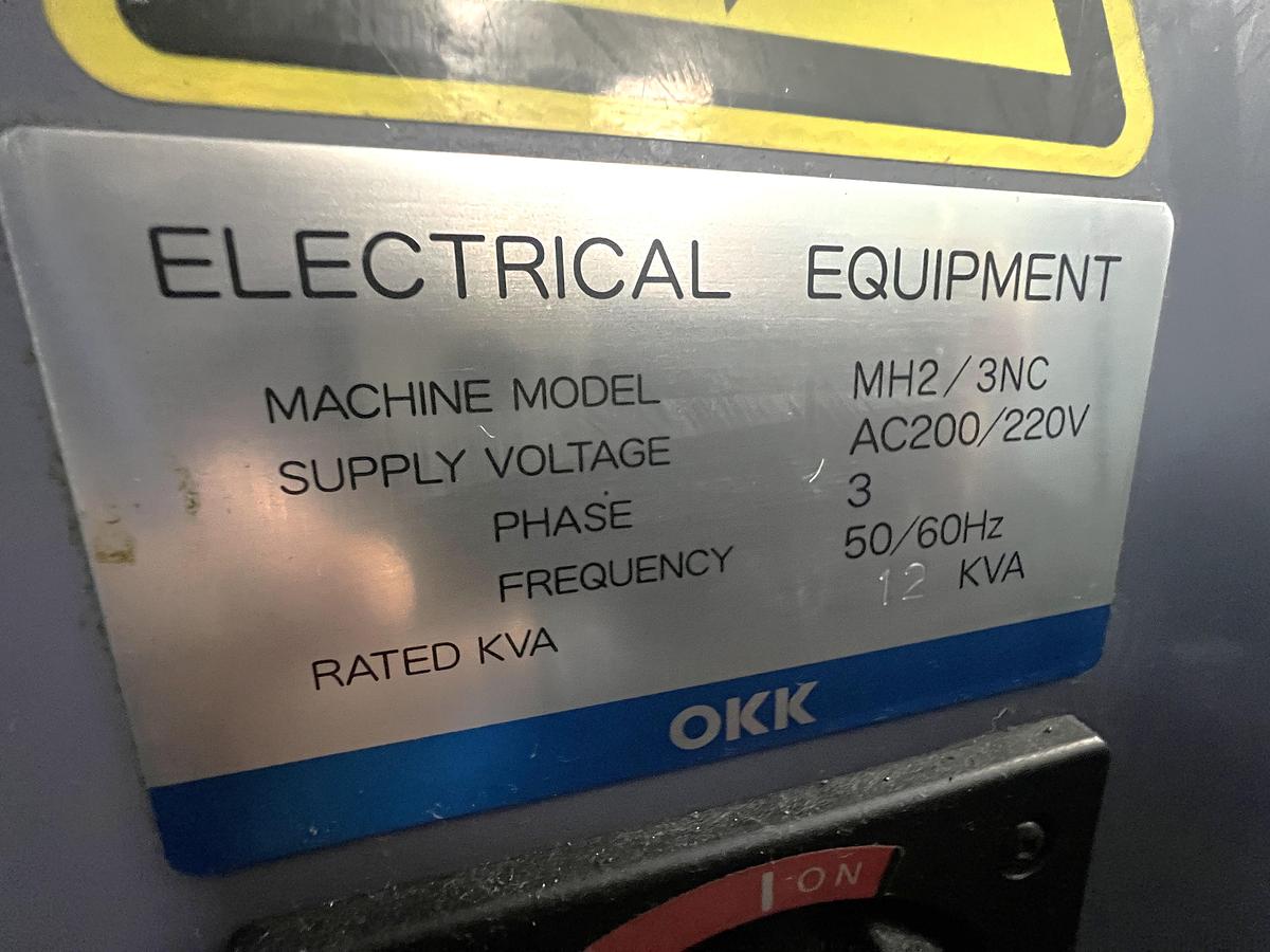 Used 2006 OKK MH-2NCP Heavy Duty CNC Horizontal Mill with Fanuc 20i-FB Control, Outboard Support, Arbor Tool, Remote Jog Handle
