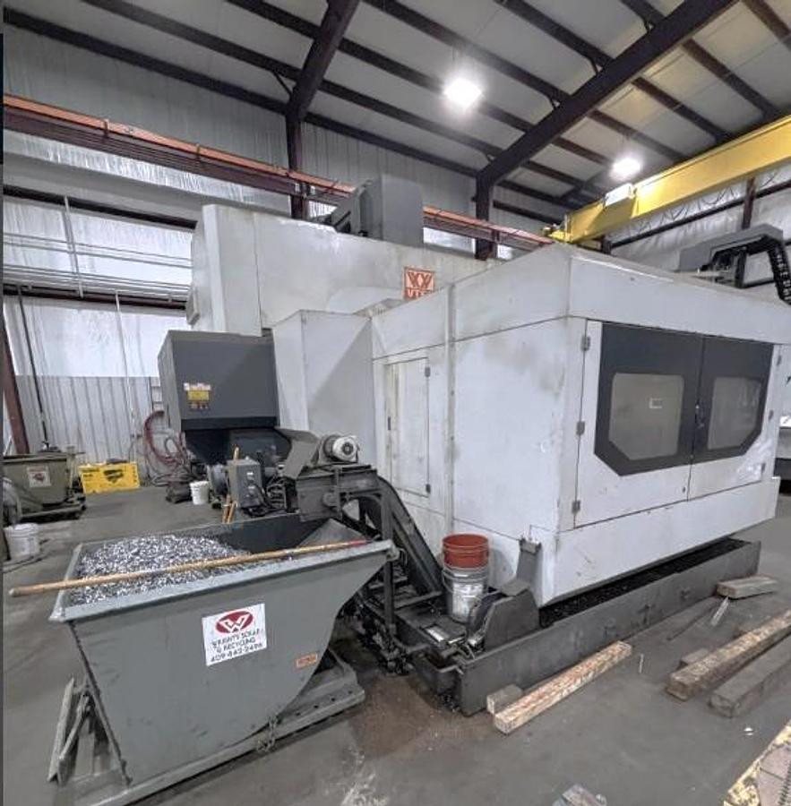 Used 2015 Visionwide NF-3226 Bridge Style VMC with Tool & Part Probing, 1000 PSI TSC, Chip Conveyor, Chiller Unit