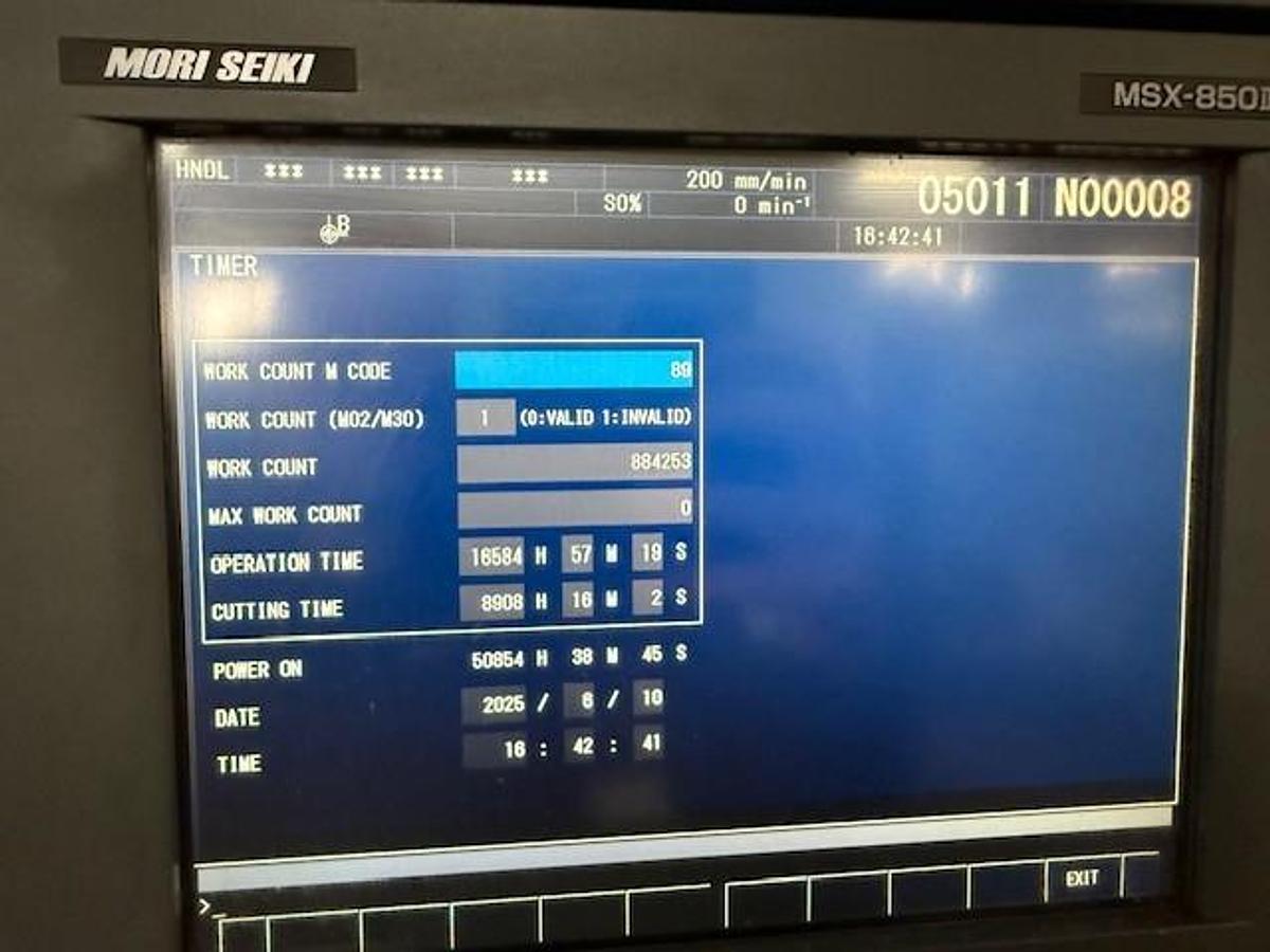 Used 2009 Mori Seiki NL2500MC/700 with C Axis, Milling, Chip Conveyor, Chip Blaster HPC, Mist Collector, 3.1" Bar Capacity, 10" Chk