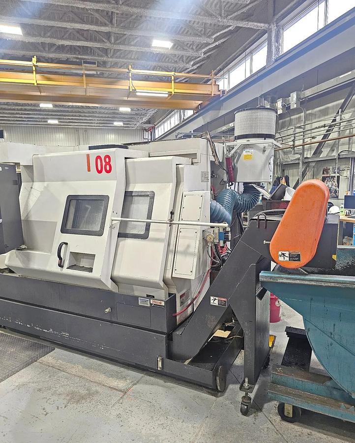 Used 2007 Mazak Nexus QTN 450-IIM/3000 with Full C Axis Spindle Rotation, Milling Capable, 18" Hyd Chuck, 6" Bar Capacity, 120" cc