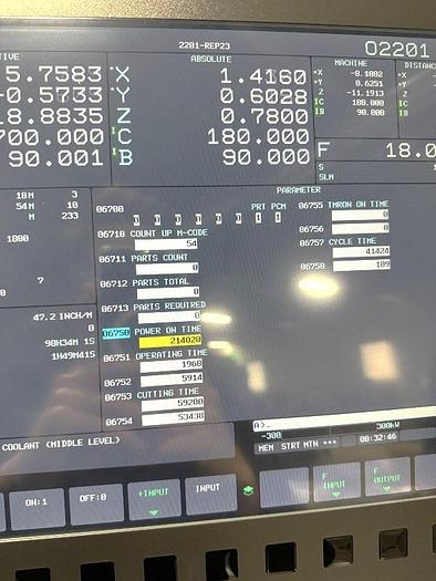 Used 2022 DN Solutions DVF 5000 5 Axis Trunnion VMC