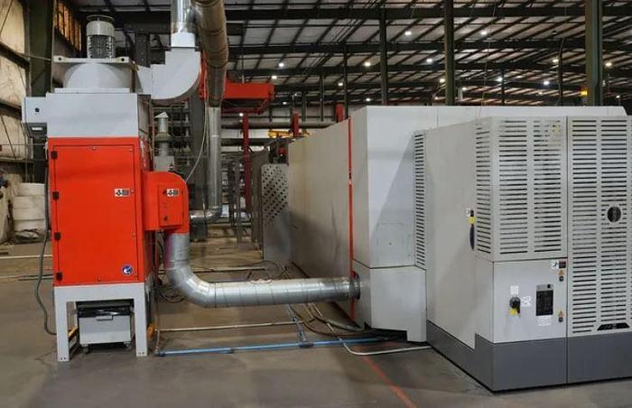 Used 2019 Bystronic Bystar 3015 10,000 Watt Fiber Laser with Upgraded V2 Cutting Head, Dual Pallets, Chiller, Dust Collector