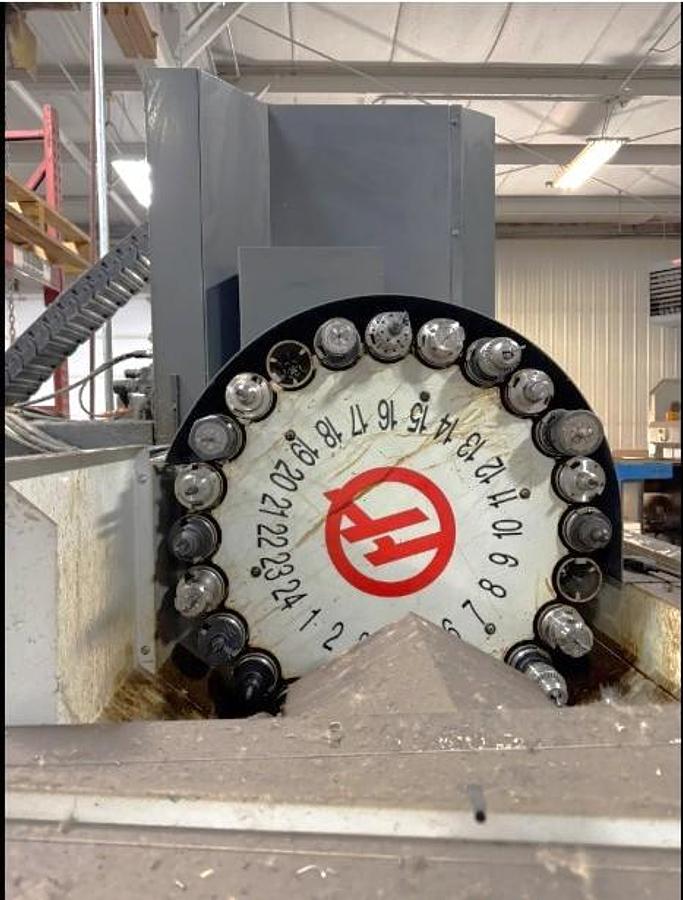 Used 2012 Haas VF-3SS with 4th Axis Rotary Table, Chip Auger, RJH, 24 Station Side Mounted ATC, 12,000 RPM