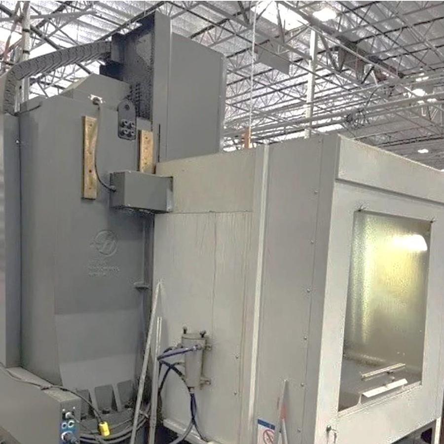 Used 2017 Haas VF4 with Haas Probing, Chip Auger, 20 Station Umbrella ATC, 8100 RPM