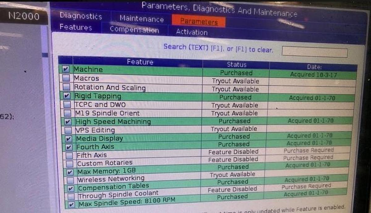 Used 2015 Haas VF5B/40 with Haas HRT210 4th Axis Rotary Table, Geared Head, High Spd Machining, 40 Station Side Mount ATC
