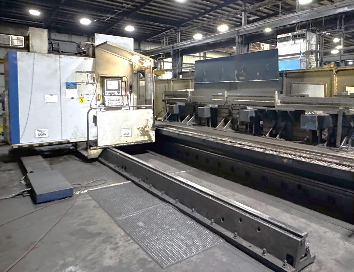 Used 2005 Soraluce SP-10000 3 + 2 Axis Bed Mill with 30 Pos. ATC, 4000 RPM, ISO #50 taper, 334"x63"x47.24" Travels, Heidenhain Control