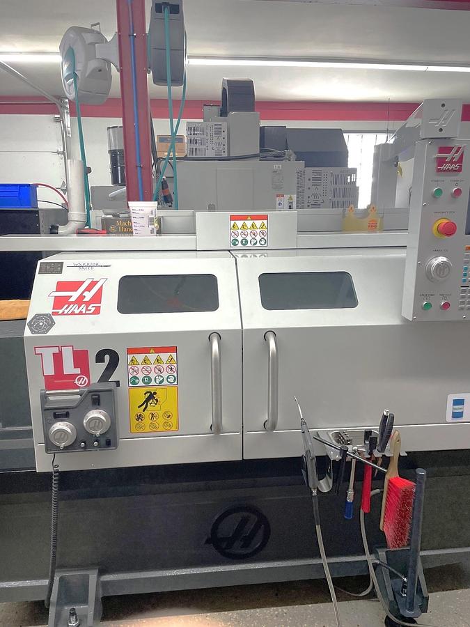 Used 2024 Haas TL-2 with Full Enclosure, Tailstock, 4 Station Turret, Elec. Handwheels, 8" Chuck, 3,000 RPM, Extended Warranty