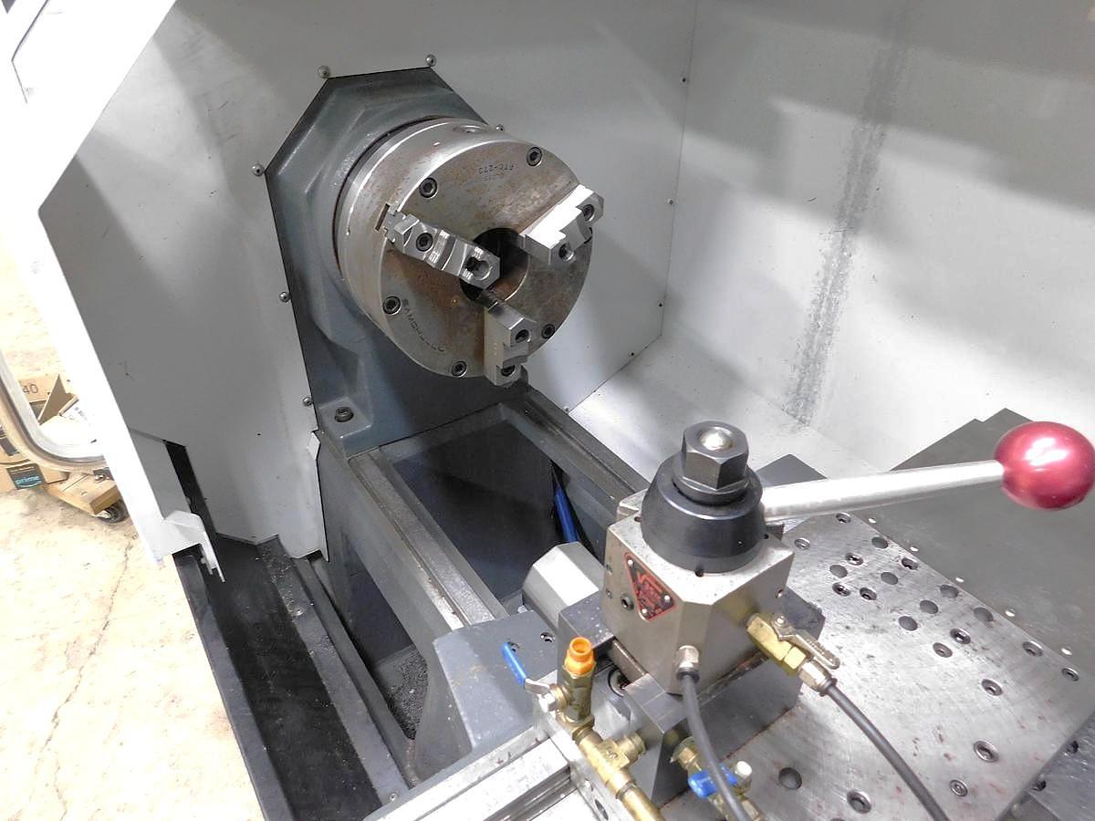 Used 2017 Haas TL-1 with 3" Big Bore Spindle, A2-6" Spindle Nose, Tailstock, Tool Post, Coolant, Remote Jog Handle