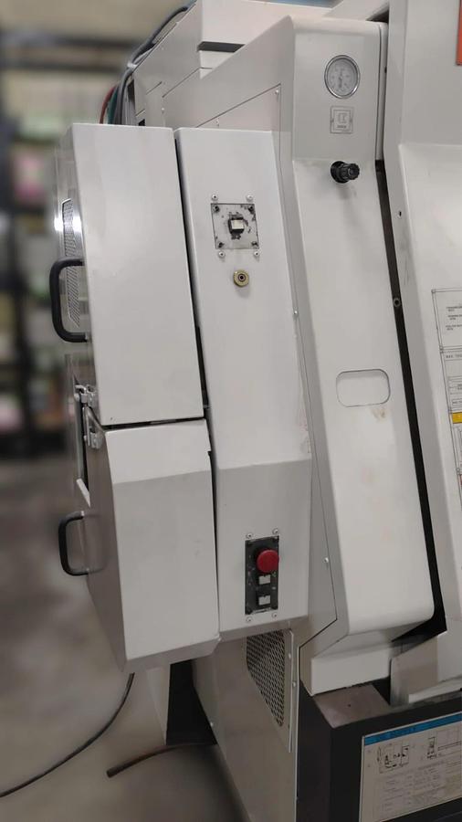 Used 2007 Mazak Nexus QTN 450-II/1000 Big Bore with Chip Conveyor, 18" Air Chuck, 7" Bar Cap., Tailstock, Prep for Rear Chuck, EIA Programming