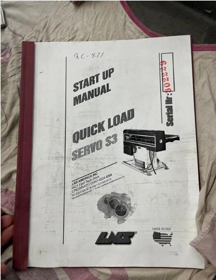Used LNS Quick Load Servo S3 Barfeeder
