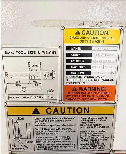 Used 2006 Mazak Nexus QTN 350-II/1200 2 Axis CNC Lathe