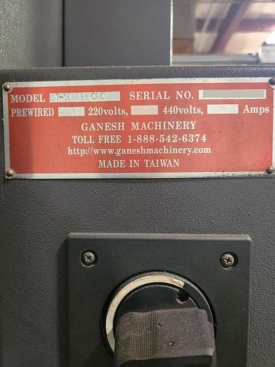 Used 2015 Ganesh GTW-3080 with 10" Spindle Bore