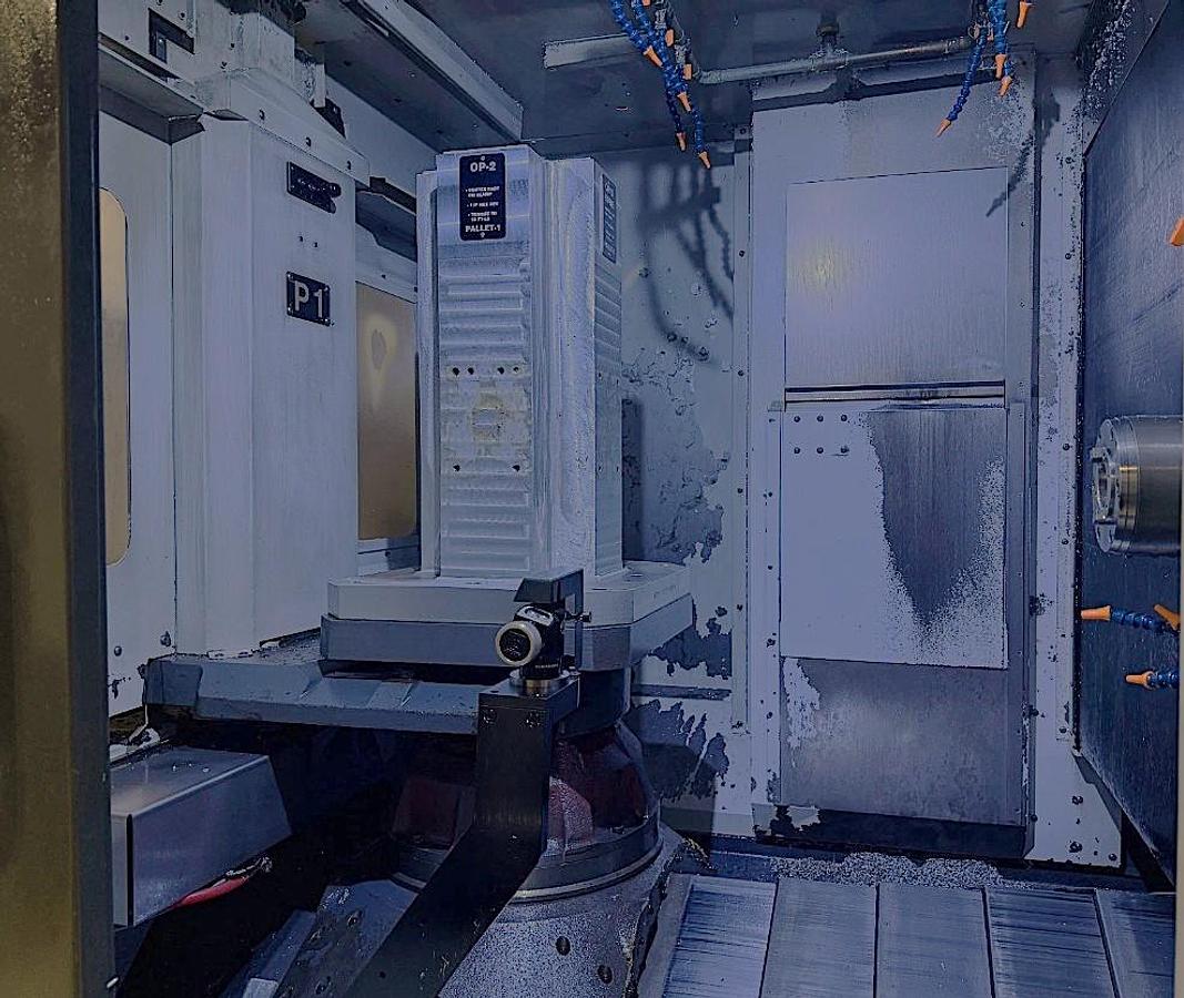 Used 2011 Haas EC-500, 40 Pos. ATC, 1000 PSI Coolant Thru Spindle, Haas Probing, 1 Degree Pallet Indexing, 2 Pallet Changer