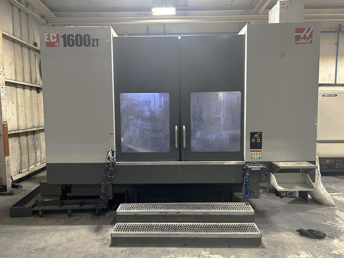 Used 2019 Haas EC-1600ZT with Extended Z Axis Travel, 7500 RPM, Integrated 4th Axis Platter, TSC, Renishaw Probing, 30 ATC
