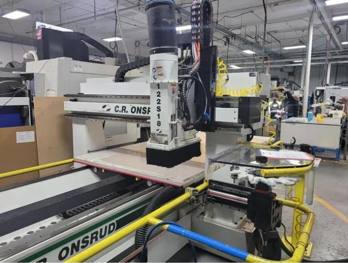 Used 2013 C.R. Onsrud Model 122S18 CNC Router with 120" x 60" Table, 24,000 RPM, 18 HP, HSK63F Taper, 12 Station ATC, Very Clean!