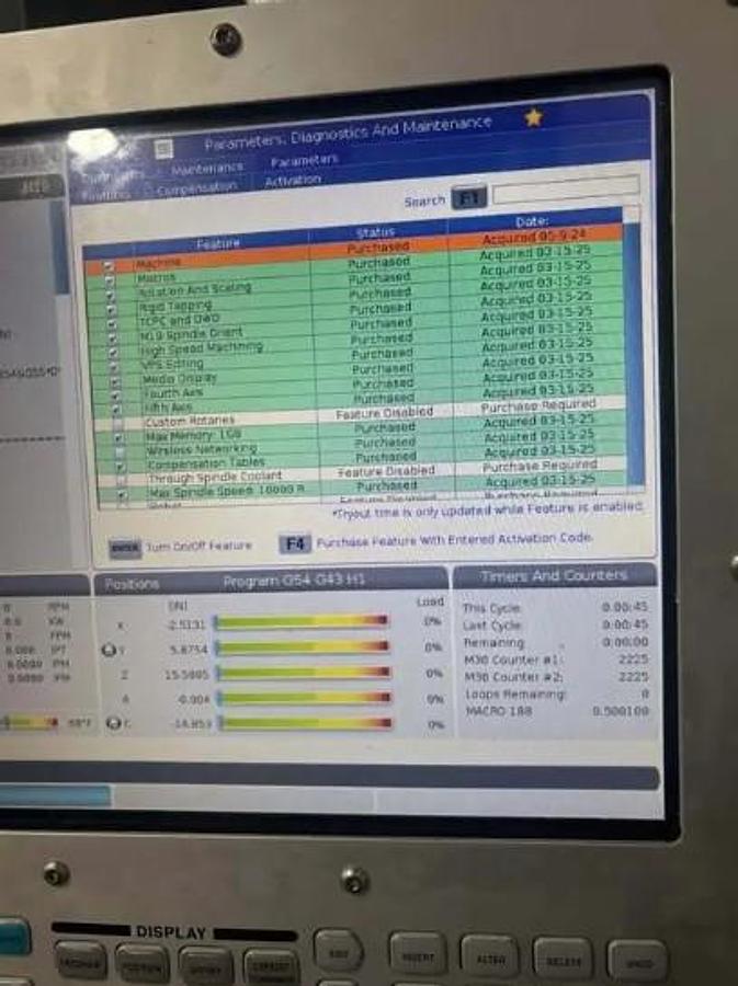 Used 2022 Haas TM-0P, 4th & 5th Axis Drives, WIPS Renishaw Part & Tool Probe, High-Speed Machining, Dynamic Work Offsets, Rigid Tapping, High-Flow Coolant Pump, Programmable Coolant Nozzle, Single or Three Phase
