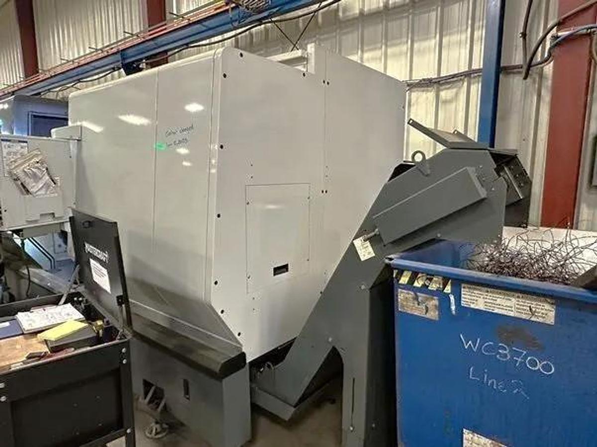 Used 2014 Haas ST-45M with Milling Capability, 18" Hyd. Chuck, 6.5" Bar Capacity, Chip Conveyor, Tailstock,