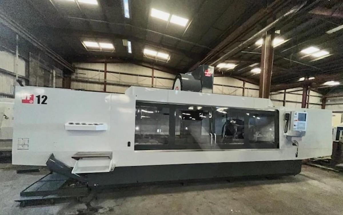 Used 2014 Haas VF-12/50 with 30 Pos. Side Mounted ATC, Wired for 4th Axis, High Pressure Coolant Thru Spindle