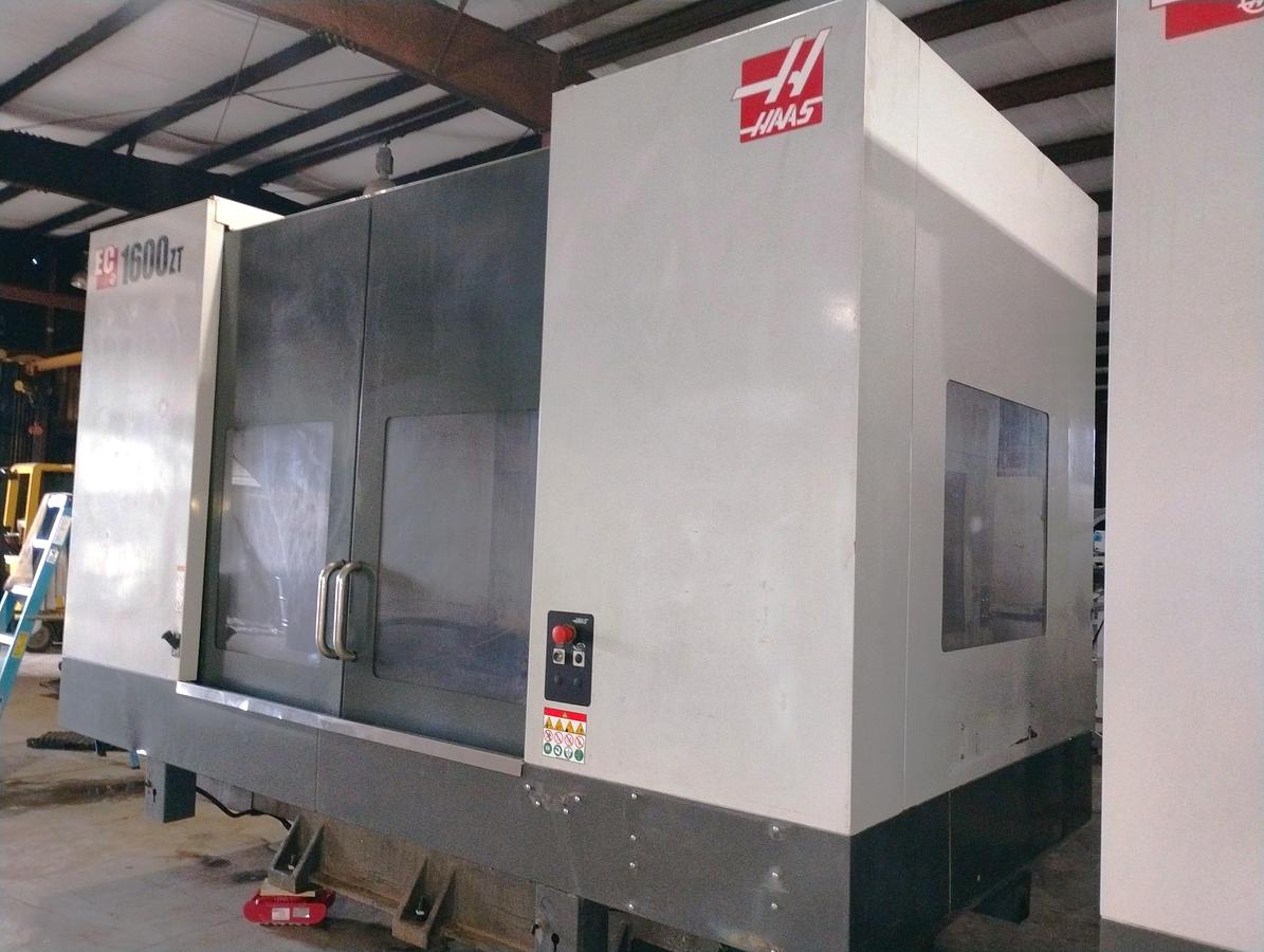 Used 2019 Haas EC-1600ZT with Extended Z Axis Travel, 7500 RPM, Integrated 4th Axis Platter, TSC, Renishaw Probing, 30 ATC