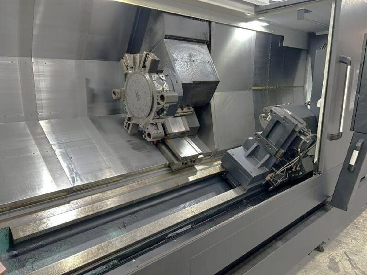 Used 2022 DN Solutions Puma 3100 XLY with Live Milling, Y Axis, Extra Long Bed, Steady Rest, Tailstock, 4" Bar Capacity, ONLY 1328 Cutting Hrs.