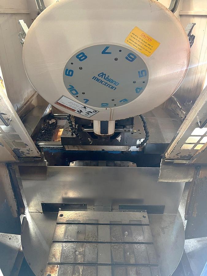 Used 2000 Miyano MTV-C410 Vertical Machining Center w/ 2 Pallet Changer, (42) BT40 Tool Holders, Rigid Tapping