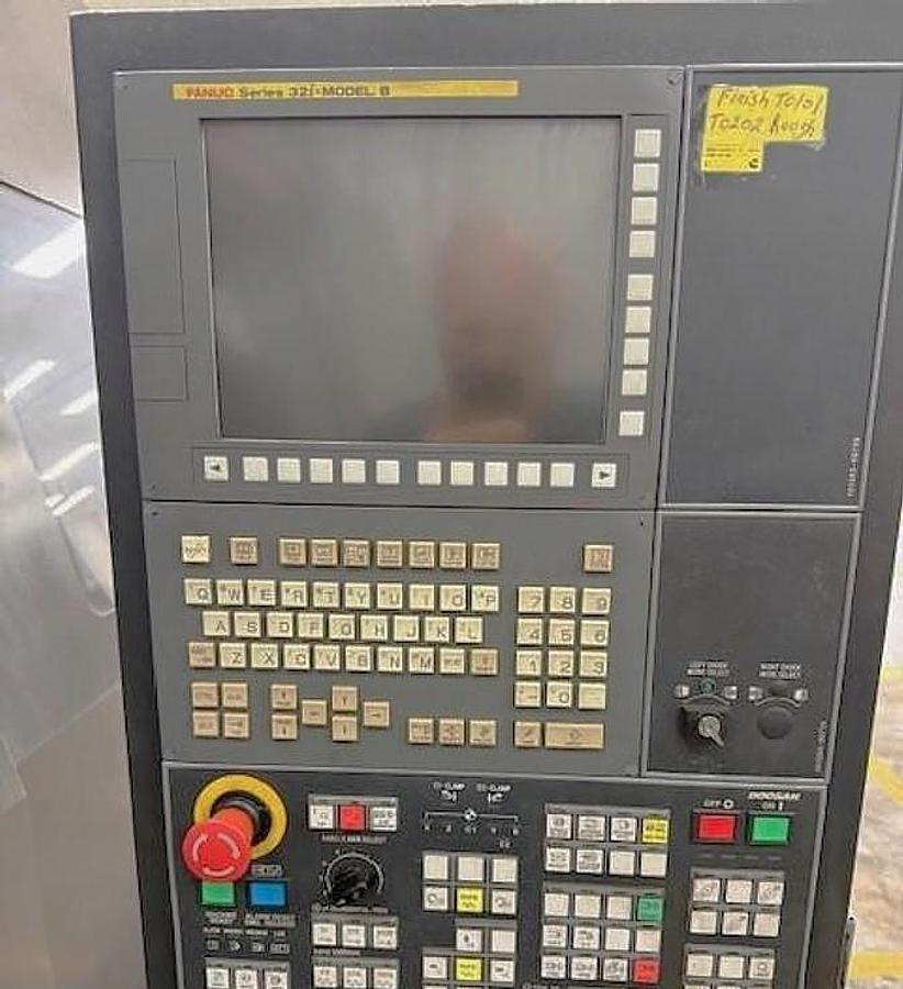 Used 2015 Doosan Puma 800LM with C Axis & Milling, 32" 4 Jaw Manual Chk, 12.6" Bar Cap., 126" Turn Length, New RIP Steady Rest, Tailstock, Conveyor
