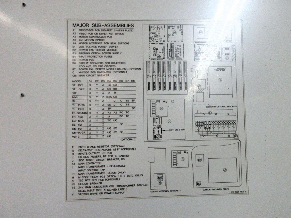 Used 2012 Haas TM-1P with Programmable Coolant, 10 Station ATC, 6000 RPM, CAT 40, Single or Three Phase Power