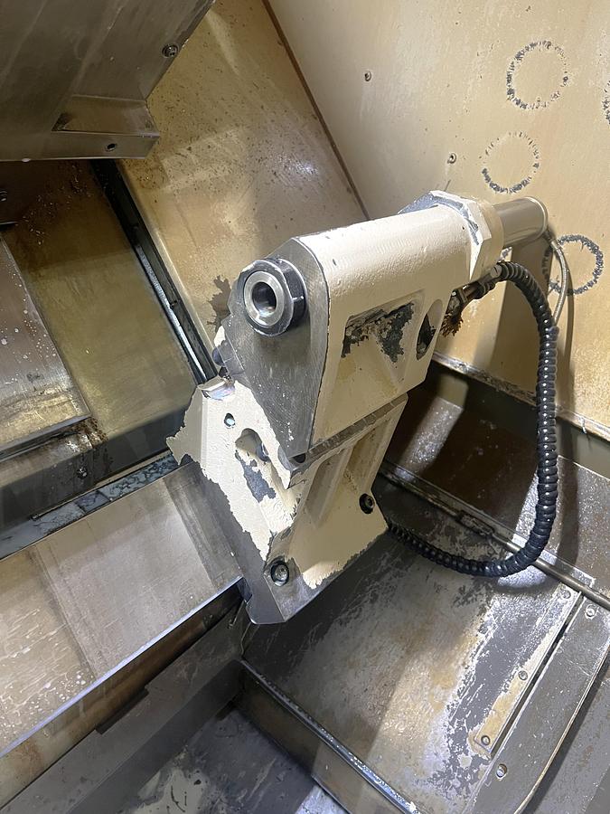 Used 1999 Hardinge Cobra 65 with Fanuc 21i-T Control, 20C Collet Chuck w/ Collets, Tailstock w/ Hyd Quill, 12 Pos. Turret, Tool Holders, Manuals