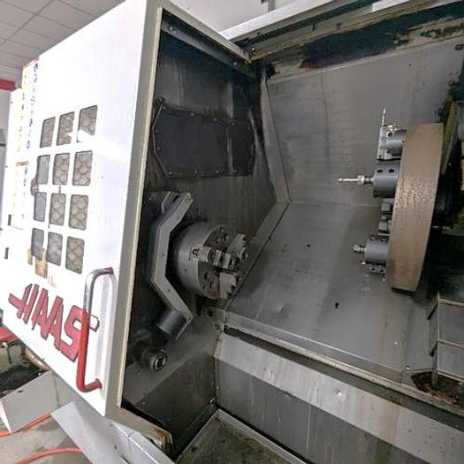 Used 1998 Haas HL-3 Chucker, Chip Auger, CNC Enhancements Autobar 400 Barfeed, Tool Presetter, 10" Chuck, Collet Chuck