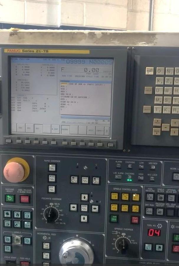 Used 2004 Daewoo Puma 240MSB with Milling Capability, C Axis, SMW Barfeed, Chip Conveyor, Parts Catcher