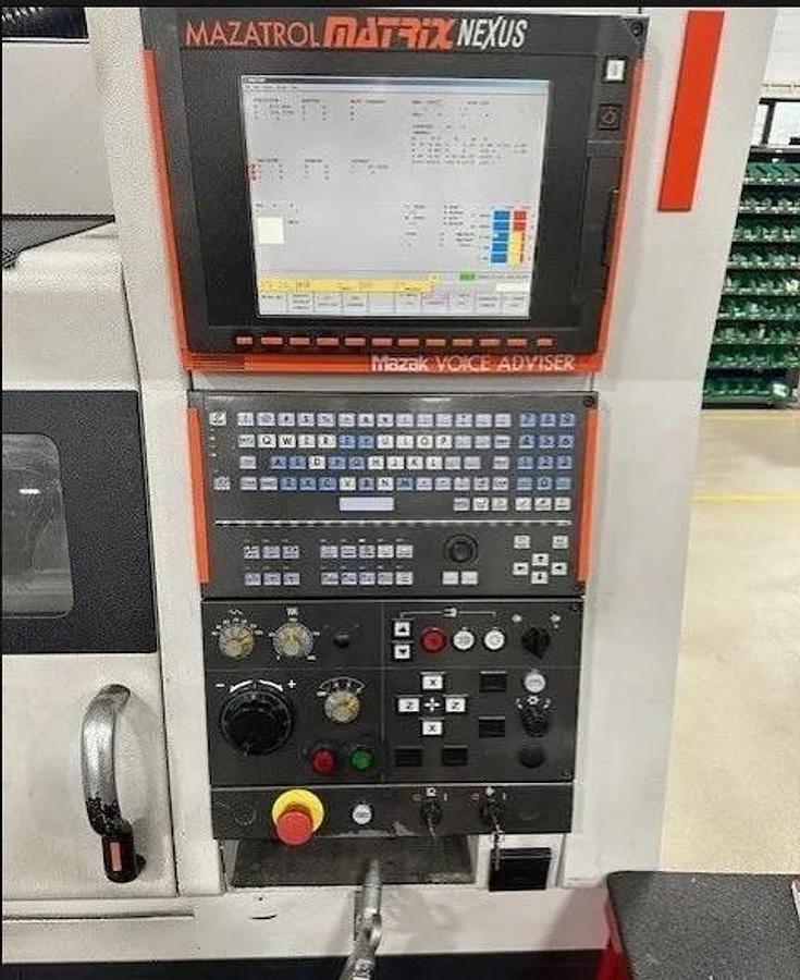 Used 2006 Mazak Nexus QTN 100-II M with Full C Axis Milling, Chip Conveyor, LNS Short Barfeed, Parts Catcher, Tailstock, Tool Eye