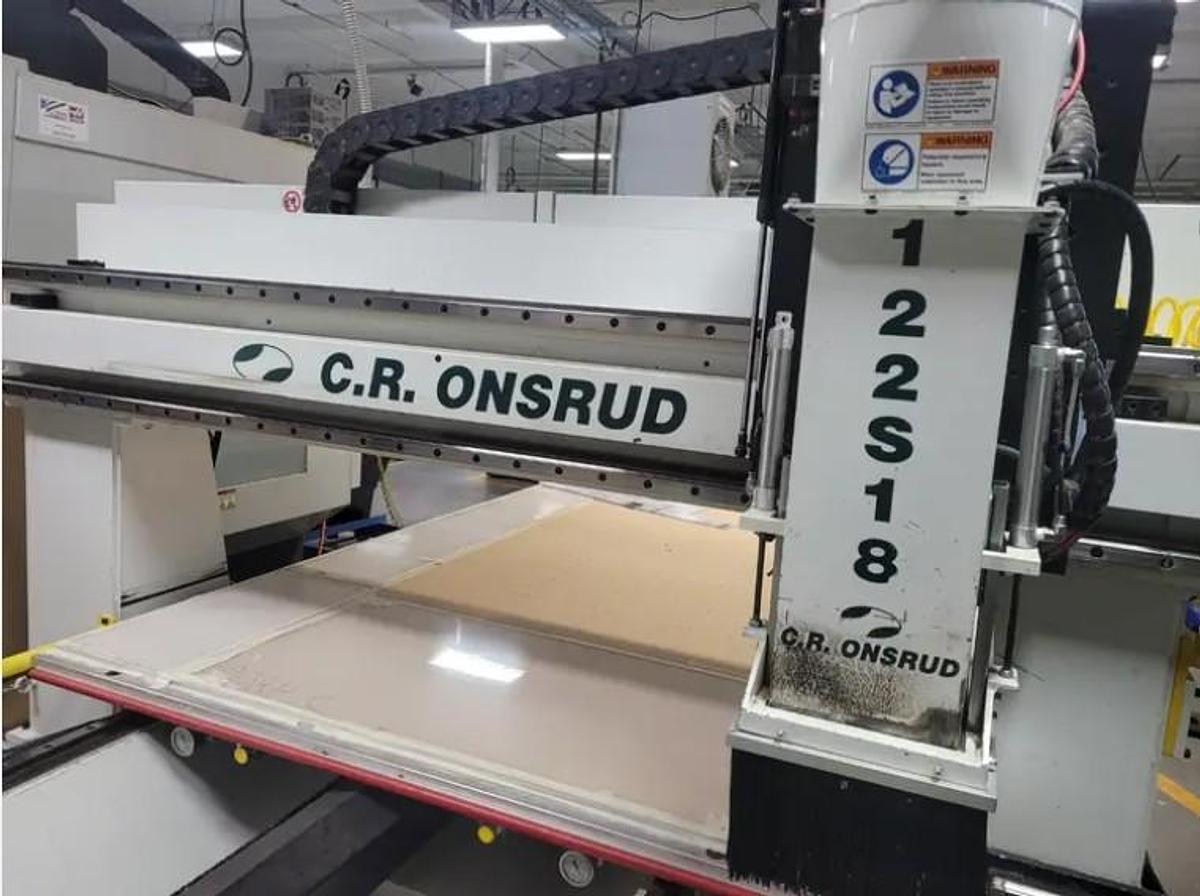 Used 2013 C.R. Onsrud Model 122S18 CNC Router with 120" x 60" Table, 24,000 RPM, 18 HP, HSK63F Taper, 12 Station ATC, Very Clean!