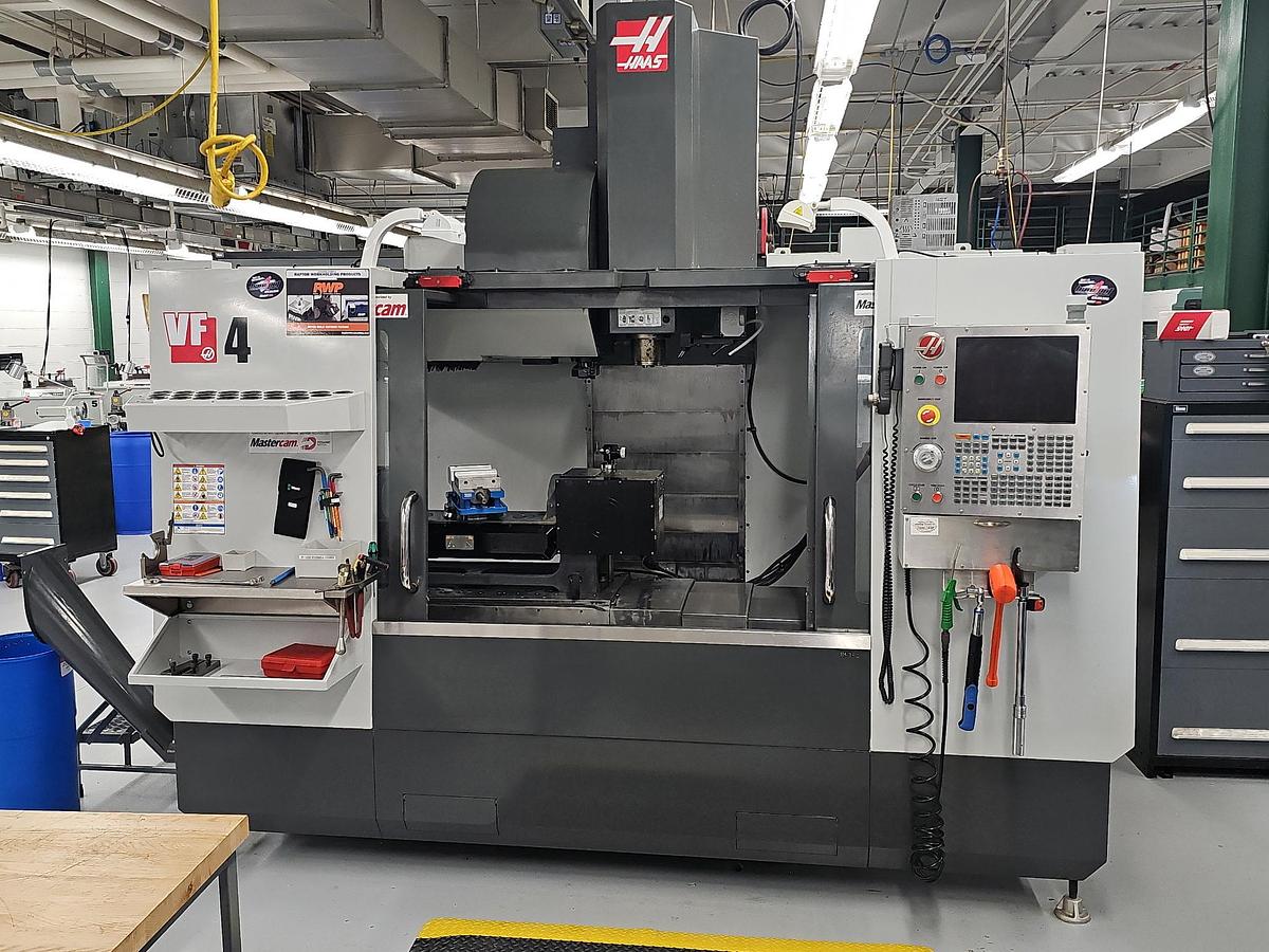 Used 2013 Haas VF-4SS w/Wired for 4th/5th axis, Remote Jog Handle, WIPS Renishaw Tool & Part Probe, Programmable Coolant Nozzle