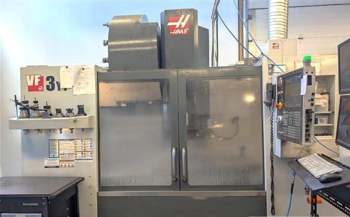 Used 2011 Haas VF-3YT/50 with Probing, 4th Axis Drive, 10,000 RPM, 30 Pos. Side Mount ATC