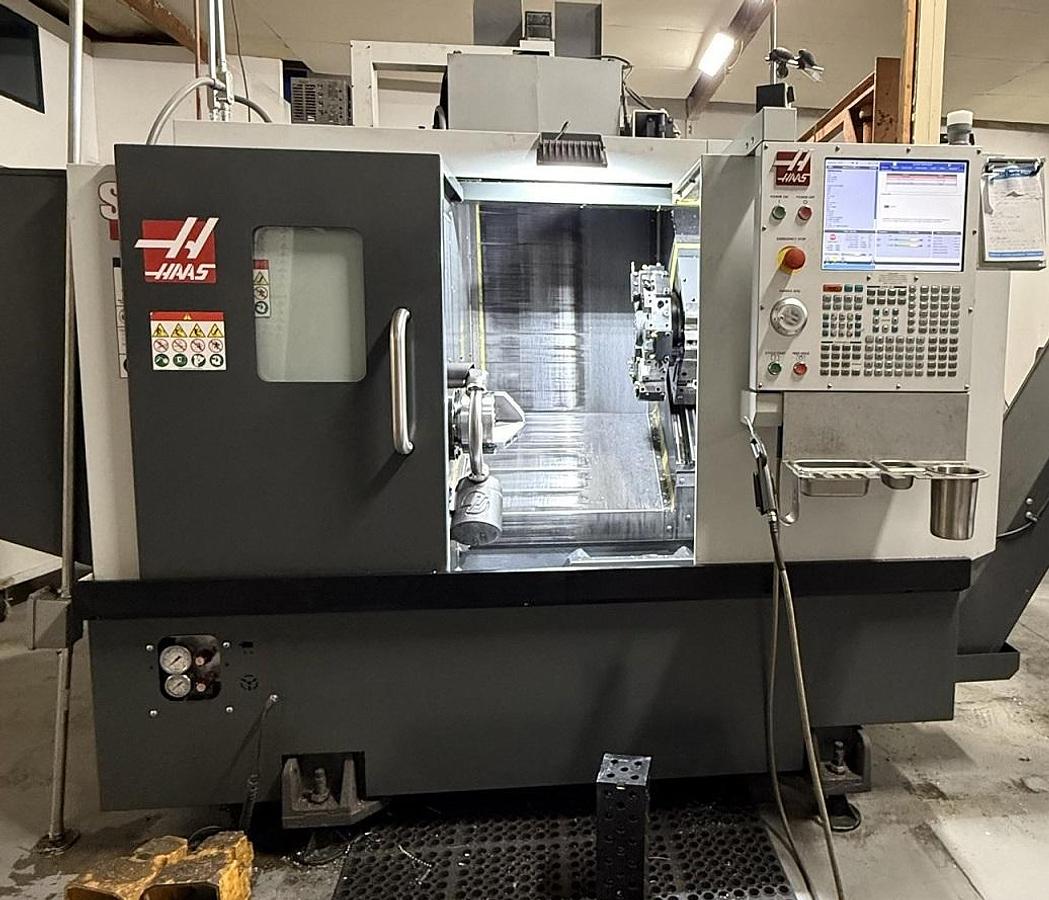 Used 2023 Haas ST-10 Chucker with Chip Conveyor, Tool Presetter, 6.5" Hyd Chuck, Under 200 Cut Hours