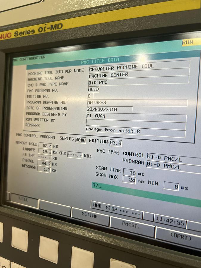 Used 2010 Chevalier Quick Precision QP1620-L VMC with Rigid Tapping, 15,000 RPM, Hi-Spd Machining, BT30 Taper, 20 Pos. ATC, Fanuc 0i-MD Control