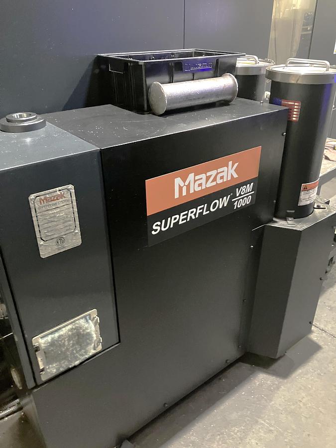 Used 2014 Mazak Vortex e-1060V/8 Heavy Duty 5 Axis Milling Machine with Built in Rotary Table, Tilting B Axis Head, HPC, 120 Pos. ATC
