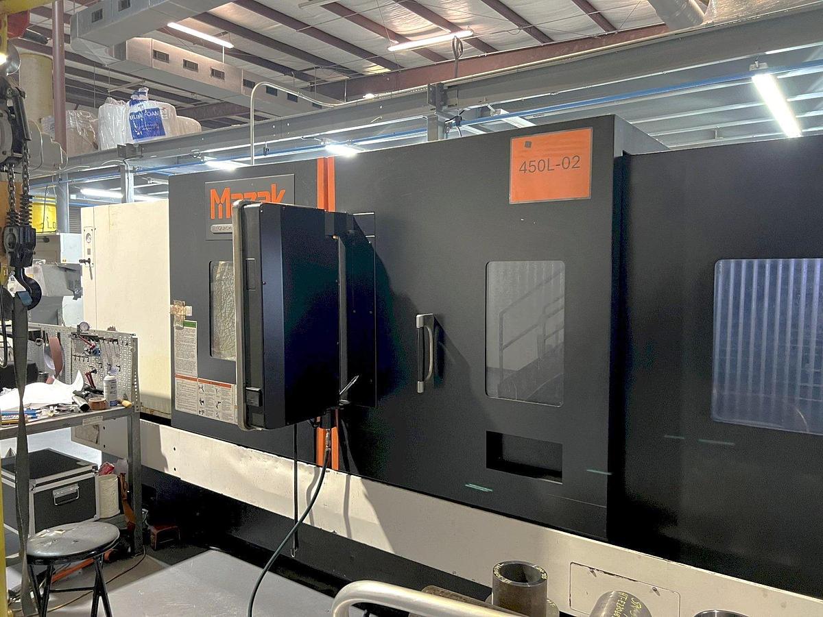 Used 2013 Mazak Nexus QTN 450-II/3000 with 7.28" Bar Capacity, 120" Center, SMW Front Air Chuck, LNS Hyd. Steady Rest, Rear Chuck Prepped