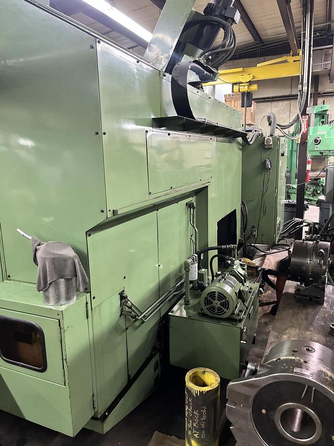 Used 1985 Hitachi Seiki 7NF-1100 22.5" Air Chuck 10" Bore