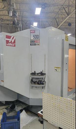 Used 2005 Haas MDC-500 Mill Drill Center with 2 Pallet Changer, Chip Auger, Programmable Coolant