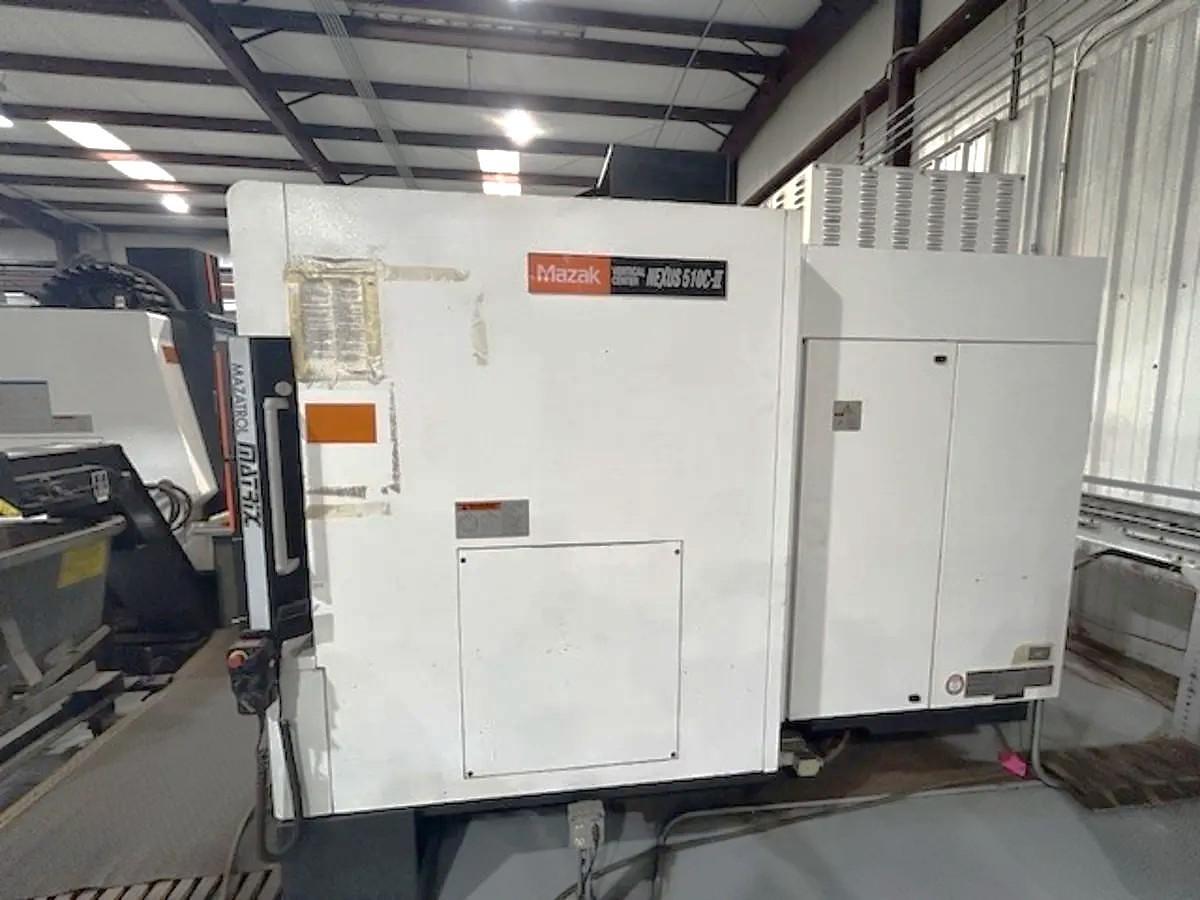 Used 2013 Mazak Nexus VCN 510C II with Prepped for Coolant Thru Spindle, 4th Axis Drive, Chip Conveyor, 30 Station ATC