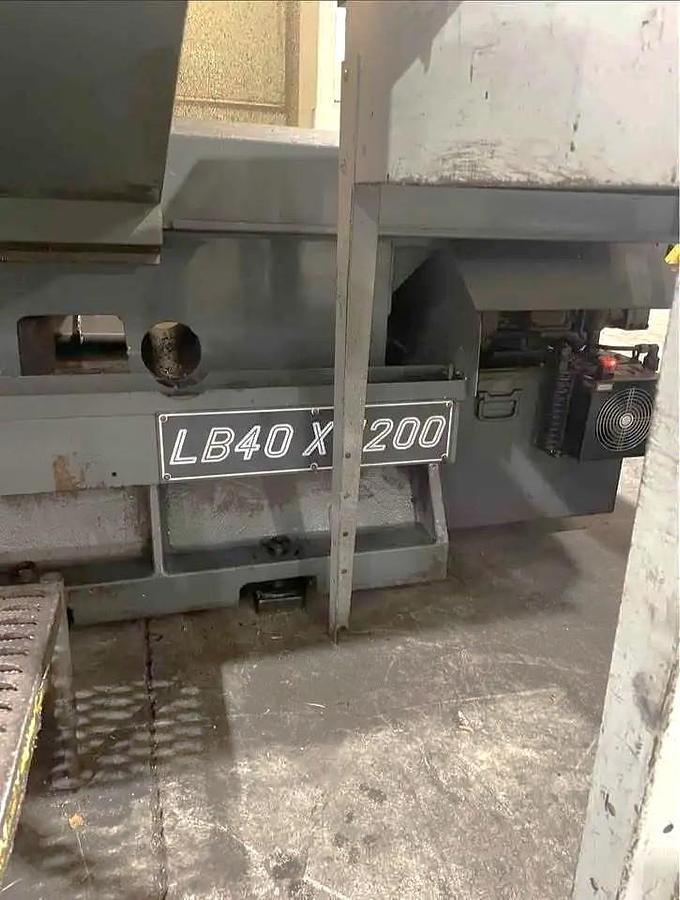 Used 2013 Takang LB40 x 1200 CNC Heavy Duty Lathe with 60" sw, 39.3" Max Cut Diam., 600 RPM, 6" Bore, 36" Chuck, 4 Pos. Trt., Fanuc