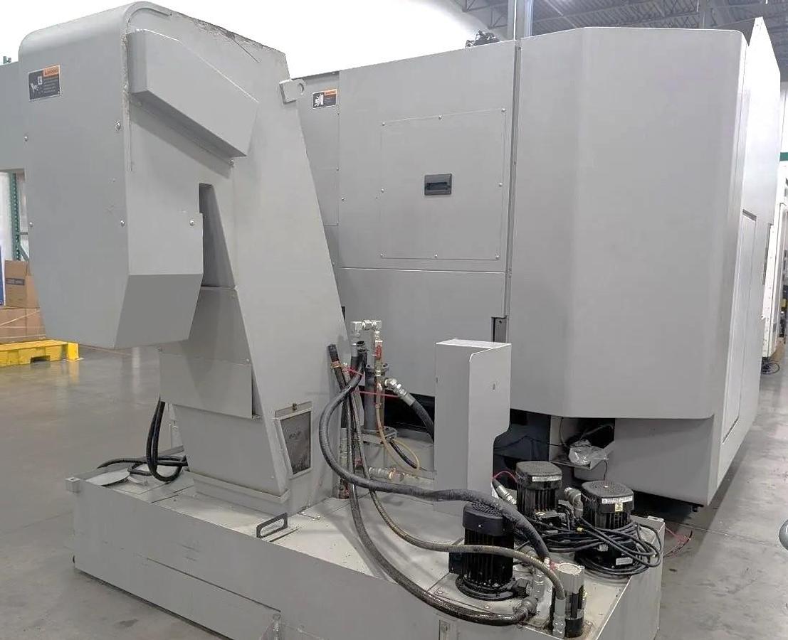 Used 2014 DMG Mori NHX4000 with 1 Degree Pallet Index, Chip Blaster Hi Press CTS, 12,000 RPM, 60 Station ATC, 12,000 RPM, Chip Conveyor