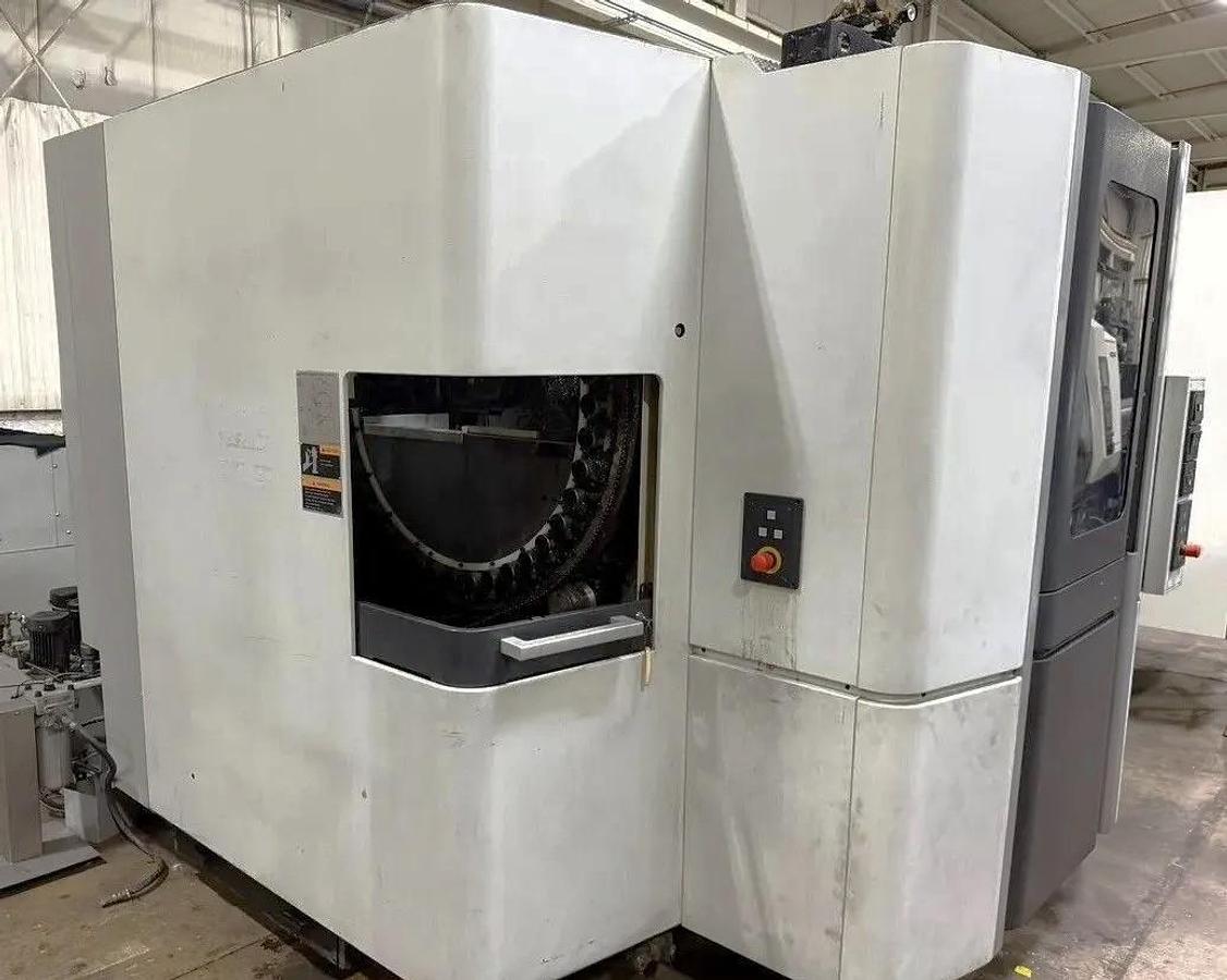 Used 2012 Mori Seiki NHX4000 with 1 Degree Pallet Index, CTS, 12,000 RPM, CAT40, 40 Station Tool Changer, Hyd. Fixturing, Cool Blaster Coolant