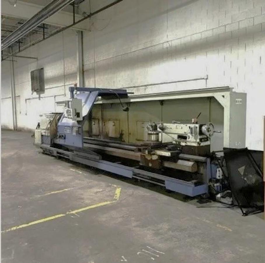 Used 1999 Hwacheon Mega 95/5000 with 197" CC, 9.05" Bar Capacity, 24" 3 Jaw Chuck, Tailstock, Tool Post