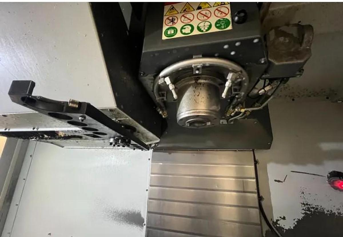 Used 2016 Haas VF4SS with Haas HRC-160 4th Axis Rotary Table, 40 Station ATC, Renishaw Probing, Pcool, 12,000 RPM